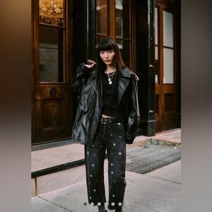 Free People Deep Trance Shine Embroidered Dropped Jeans We The Free Starry